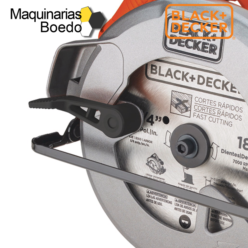 Sierra Circular Mano Black Decker 185mm 1400w Cs1004 1 Disco