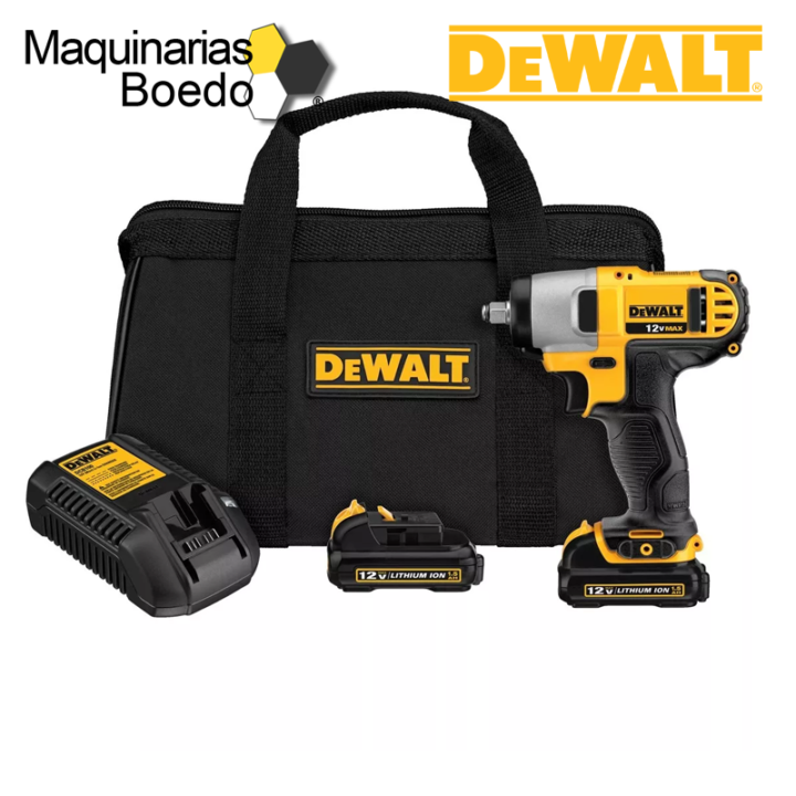 Llave De Impacto Inalambrica 3/8″ 12V DCF813S2 DeWALT – Maquinarias Boedo