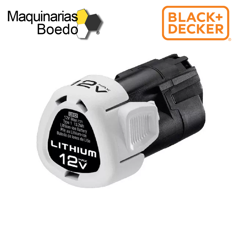 Batería 12V Litio LD112BAT Black+Decker – Maquinarias Boedo