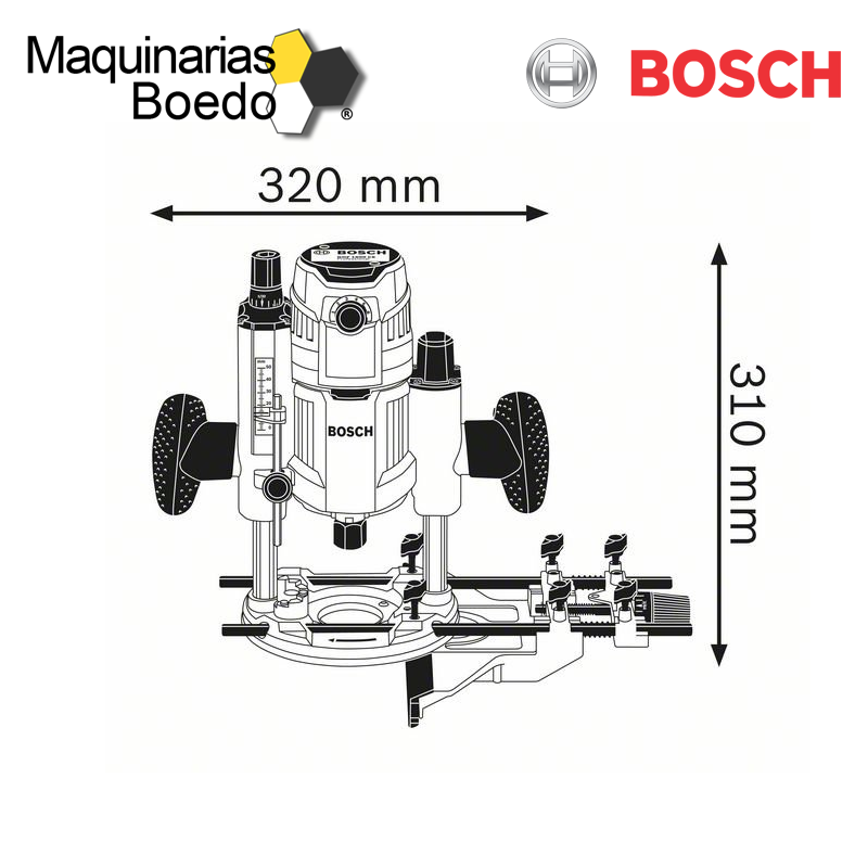 Fresadora Bosch GOF 1600 CE 220V – Abrafer SRL – Ferreteria Industrial