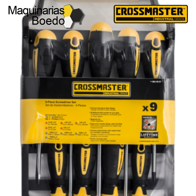 Crossmaster  Set de Destornilladores – 6 Piezas
