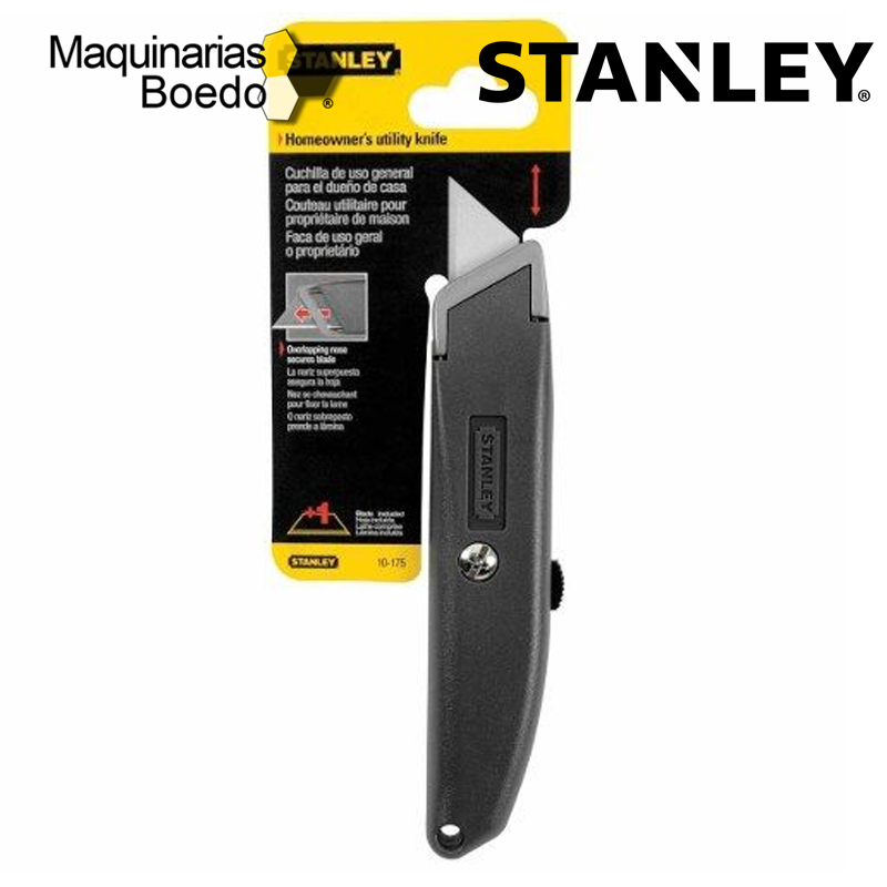 Cutter Metálico Autoretráctil de seguridad Stanley 10-189C